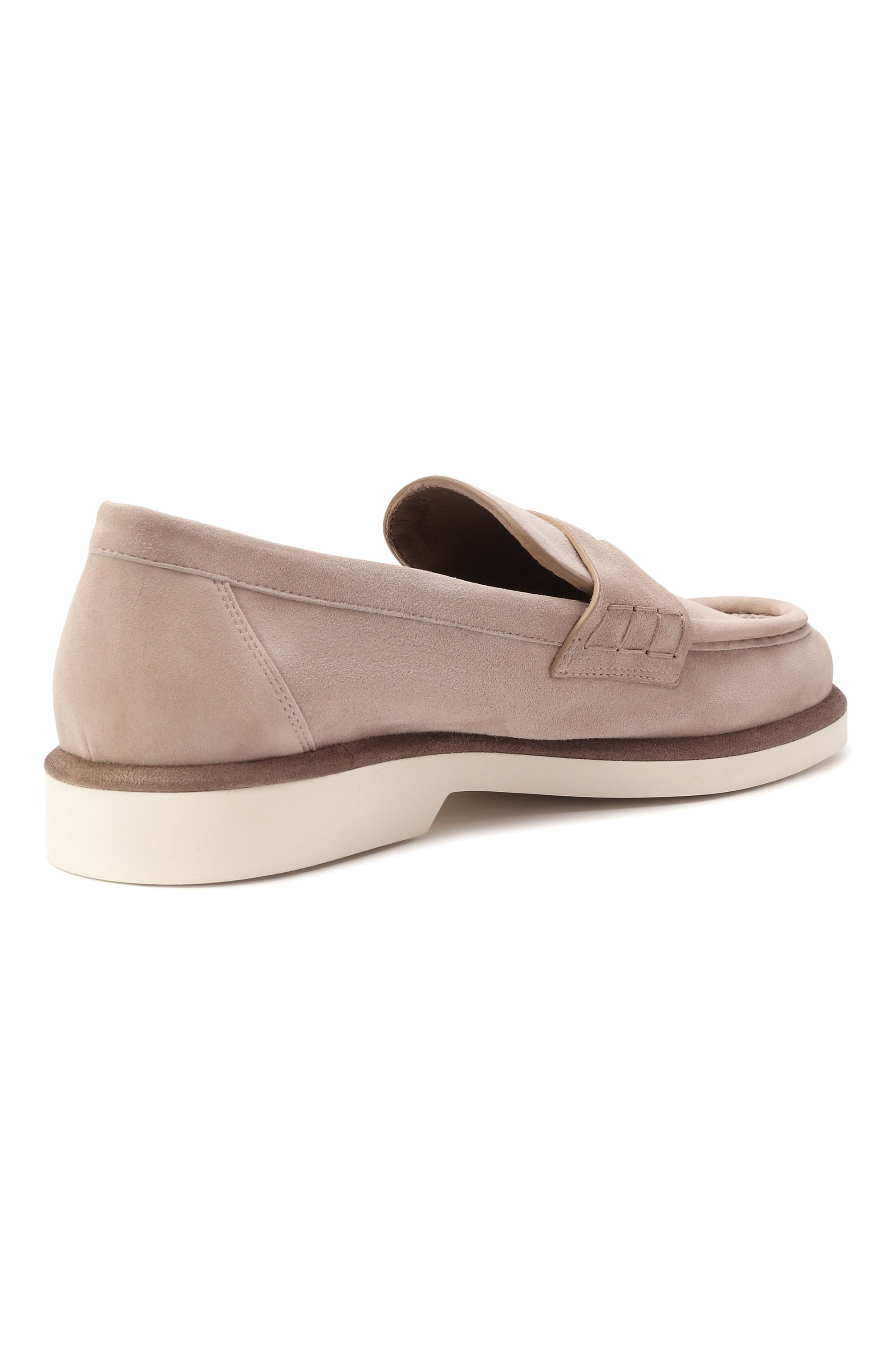 Замшевые пенни-лоферы SANTONI, арт. WUQG59818BIASLH0, фото 5