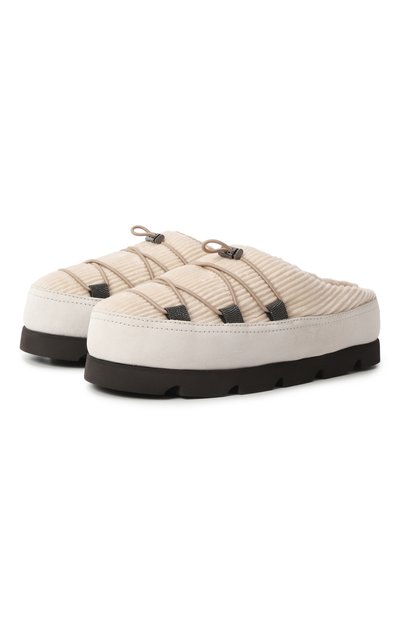 Женские комбинированные сабо BRUNELLO CUCINELLI, арт. MZSFG2830