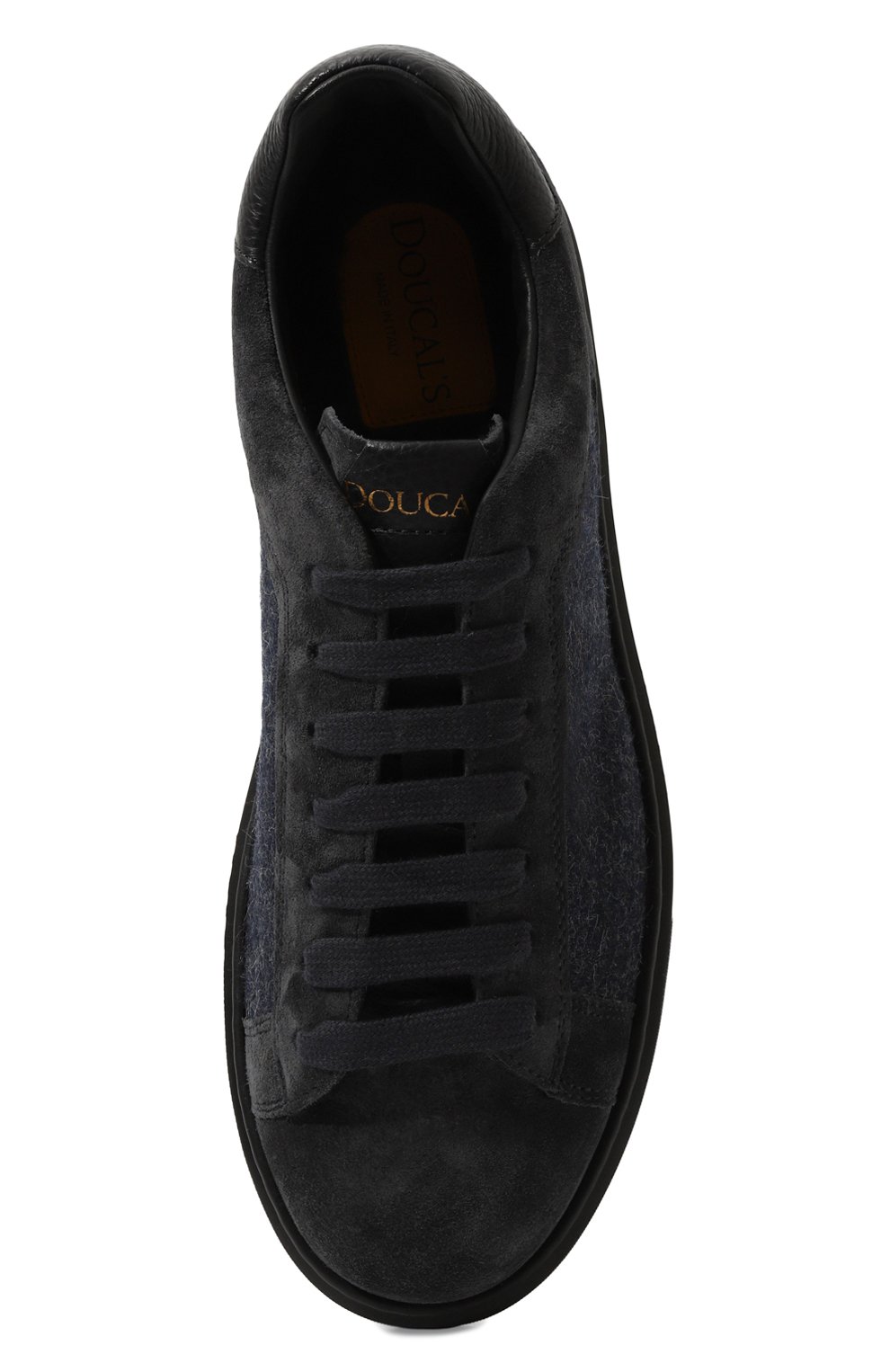 Комбинированные кеды DOUCAL'S темно-синего цвета по цене 54150 руб., арт. DU3322ALEXPJ717N, фото 6 Комбинированные кеды DOUCAL'S, арт. DU3322ALEXPJ717N, фото 6