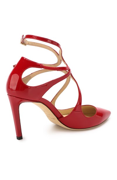 Лаковые туфли lancer 85 JIMMY CHOO красного цвета по цене 78850 руб., арт. LANCER 85/PAT, фото 4 Лаковые туфли lancer 85 JIMMY CHOO, арт. LANCER 85/PAT, фото 4