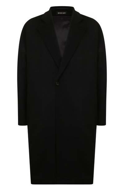 Шерстяное пальто WHO_AM, арт. MO1.100008-SV229-BLK, фото 1