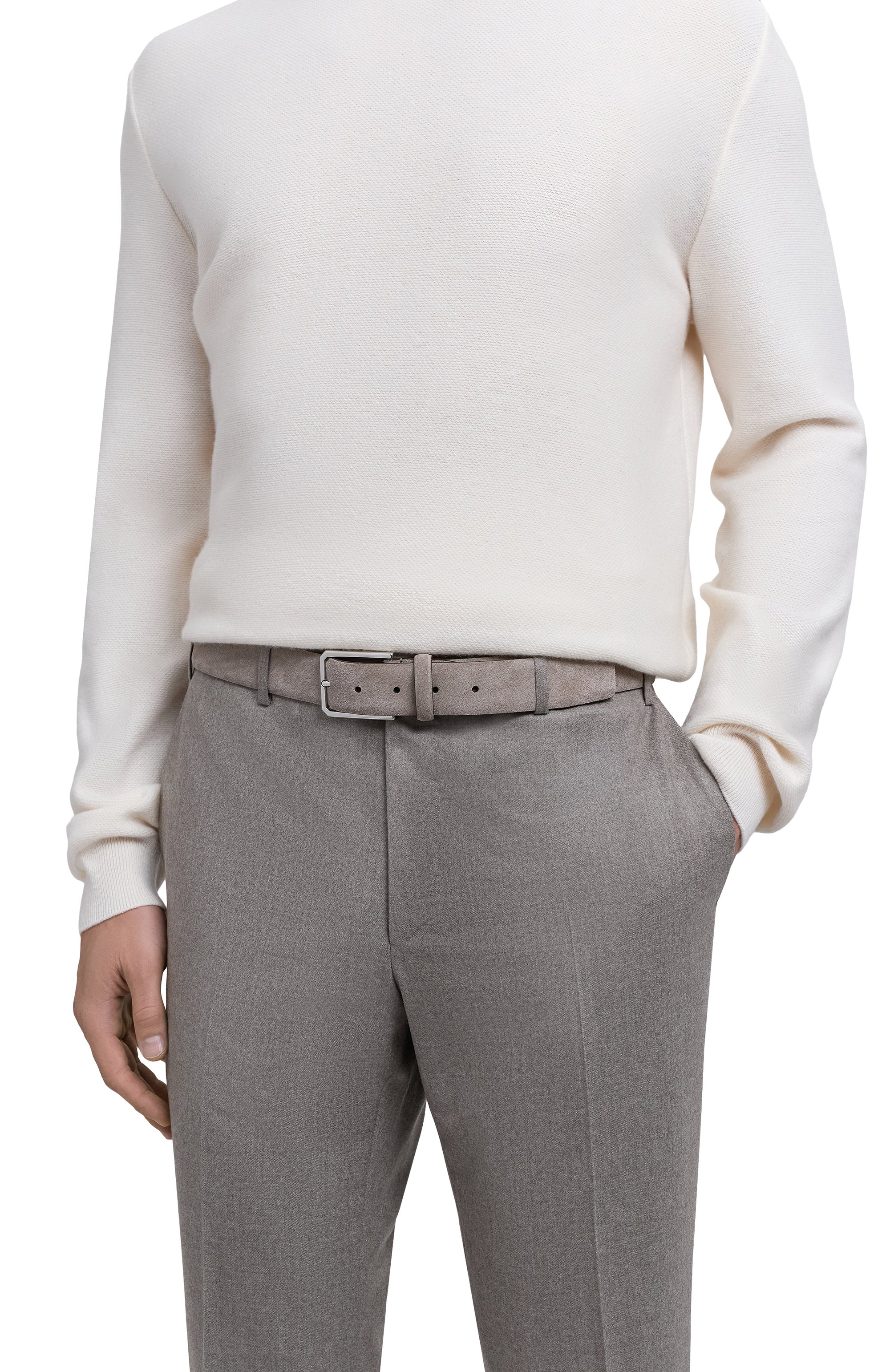 Замшевый ремень SANTONI, арт. CM35VS003B91E2M0S50, фото 2