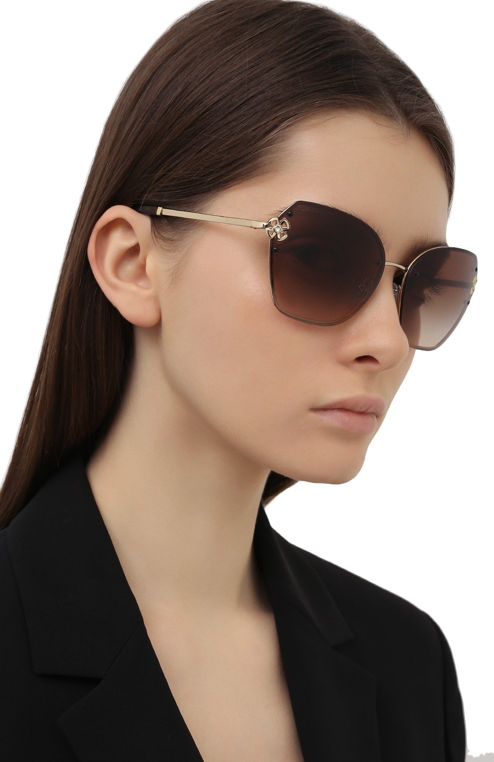 Солнцезащитные очки BVLGARI коричневого цвета по цене 36350 руб., арт. 6152B-278/13, фото 2 Солнцезащитные очки BVLGARI, арт. 6152B-278/13, фото 2