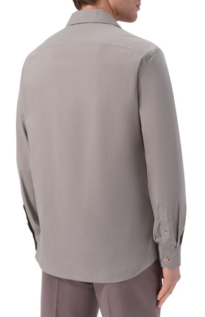 Хлопковая рубашка BRUNELLO CUCINELLI, арт. MA6740658, фото 4