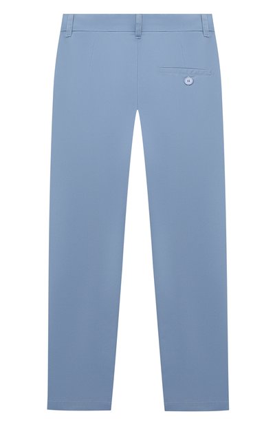 Хлопковые брюки ZHANNA & ANNA голубого цвета по цене 8000 руб., арт. ZAOZ00000196, фото 2 Хлопковые брюки ZHANNA & ANNA, арт. ZAOZ00000196, фото 2