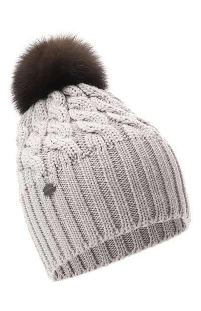 Женская шерстяная шапка с отделкой из соболя BLACK SABLE, арт. BS-24016