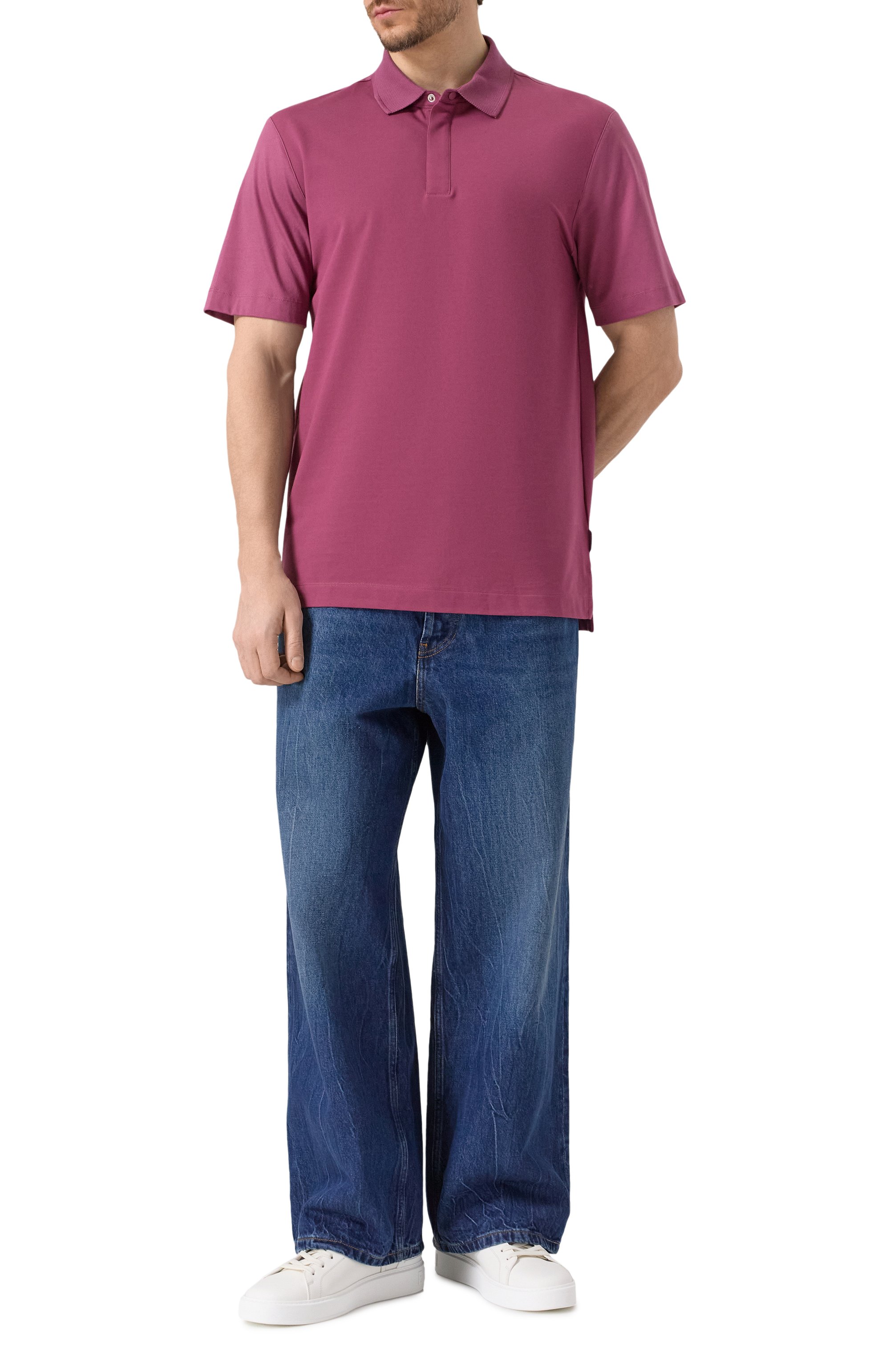 Хлопковое поло BOSS, арт. 50531949, фото 2