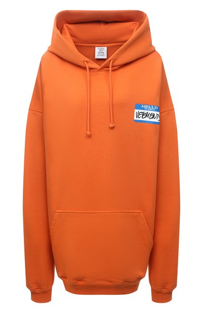 Женский хлопковое худи VETEMENTS, арт. UA52TR710X 1601/W