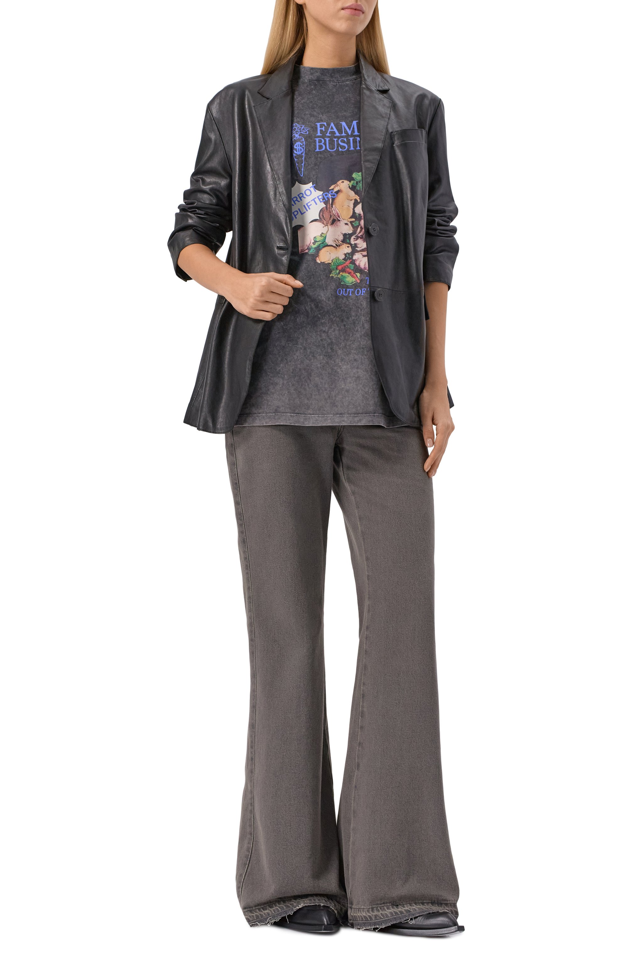 Хлопковая футболка MSGM серого цвета по цене 13500 руб., арт. 3940MM107SE/257589, фото 2 Хлопковая футболка MSGM, арт. 3940MM107SE/257589, фото 2