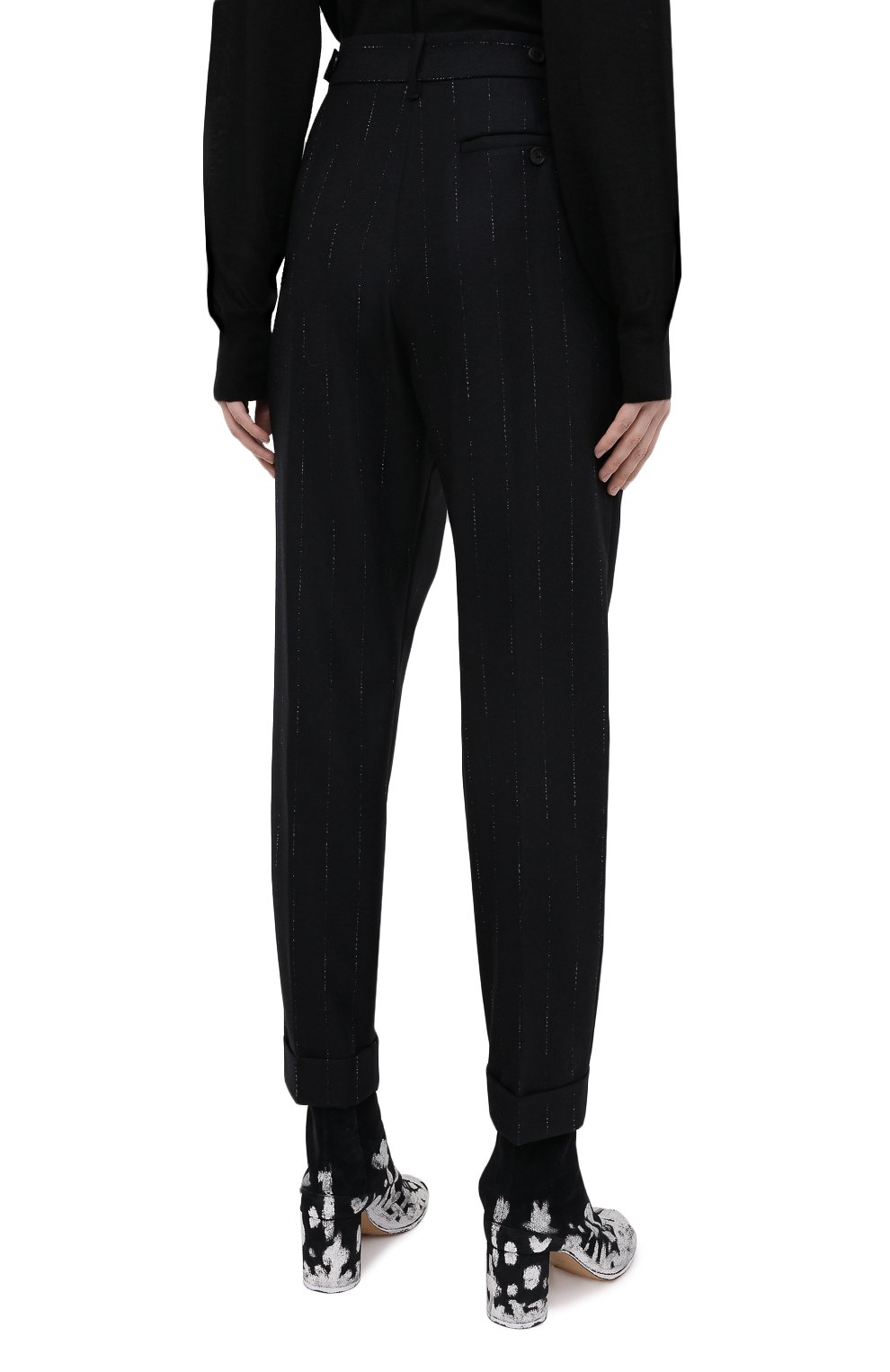 Шерстяные брюки ANN DEMEULEMEESTER, арт. 2002-1406-P-163-098, фото 4