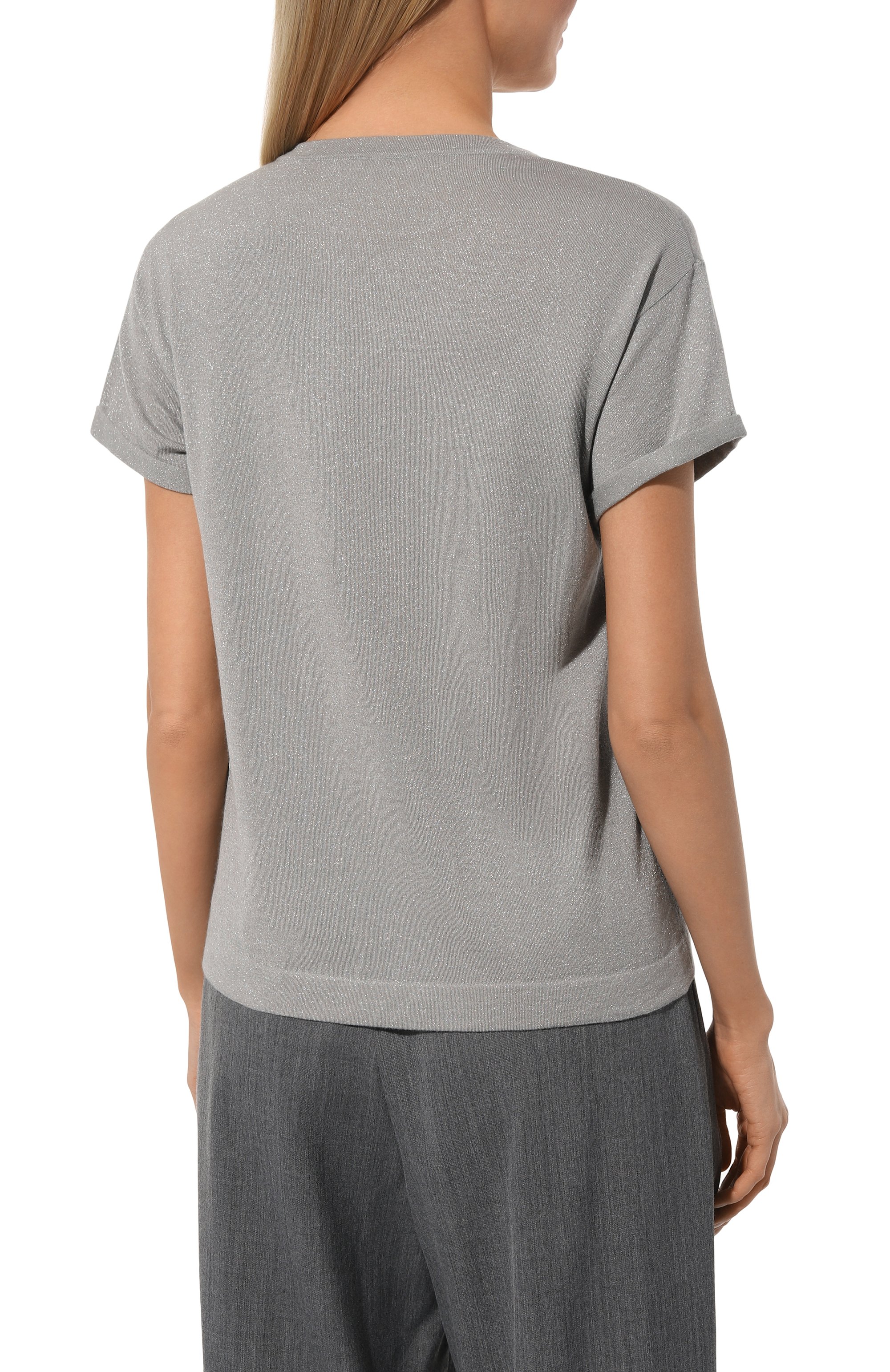 Пуловер из кашемира и шелка BRUNELLO CUCINELLI, арт. M41810000, фото 4