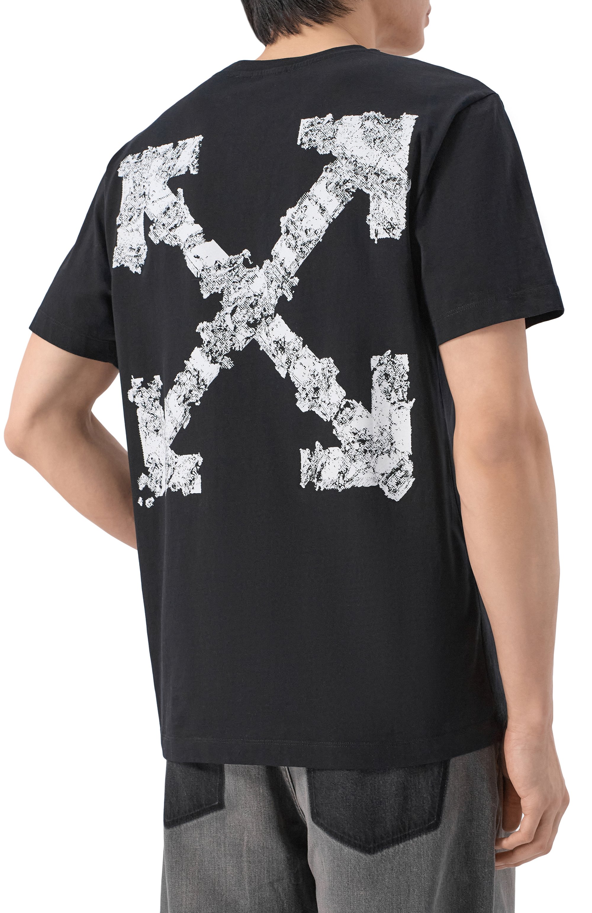 Хлопковая футболка OFF-WHITE, арт. 0MAA027S26JER007, фото 4