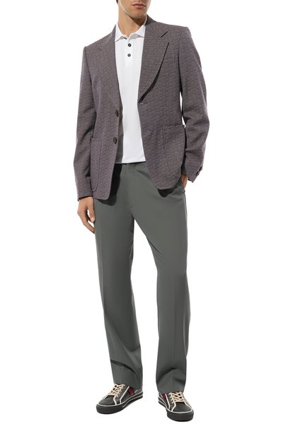 Текстильные кеды gucci tennis 1977 GUCCI, арт. 628717 H9H80, фото 2