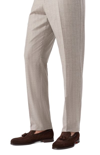 Замшевые лоферы brando SANTONI, арт. MCBG19176BJ1GEIP, фото 3