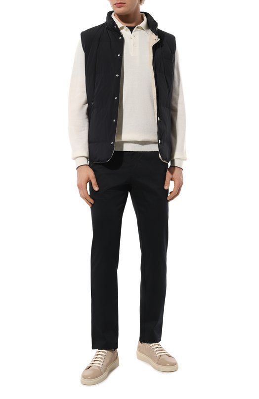 Пуховый жилет Brunello Cucinelli MM4031716 Синий  MM4031716 Фото 2