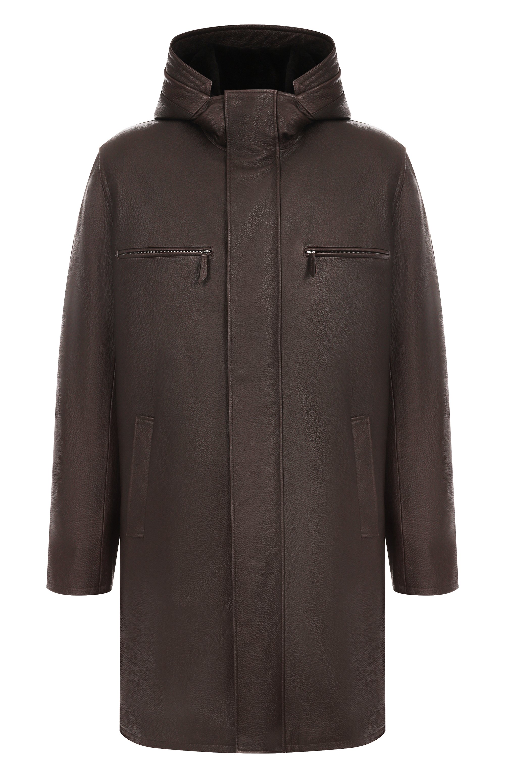 Кожаное пальто с подкладкой из бобра MVST, арт. HARLEM/214-00/60, фото 1