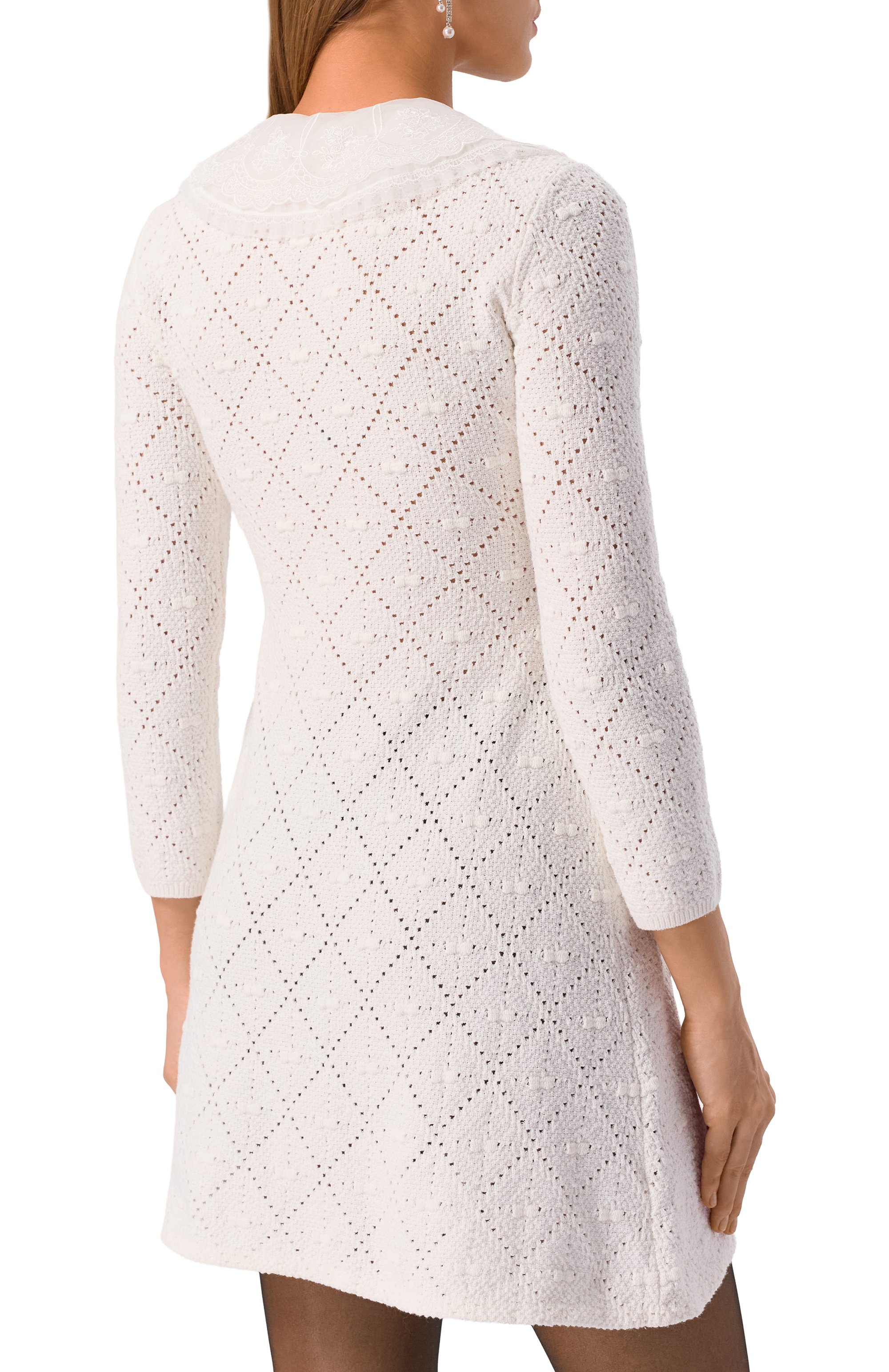 Хлопковое платье SELF-PORTRAIT, арт. AW25123SW, фото 3