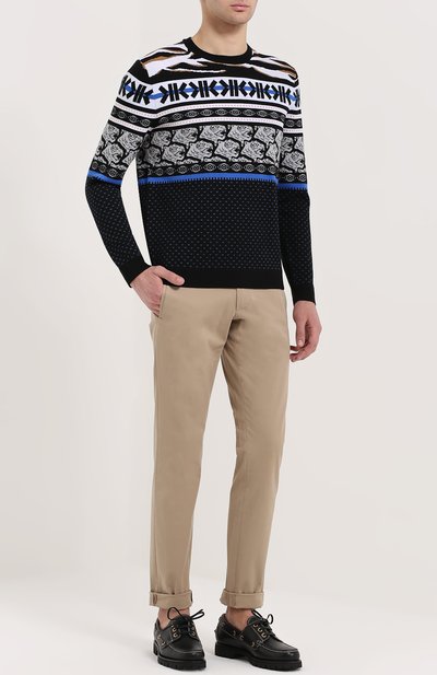 Кожаные топсайдеры на рифленой подошве GUCCI, арт. 450714/DTN20, фото 2