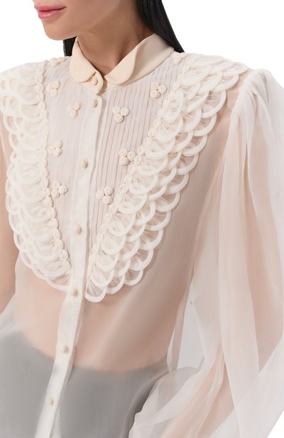 Шелковая блузка VALENTINO, арт. 8B0AB8B6/1C8, фото 5