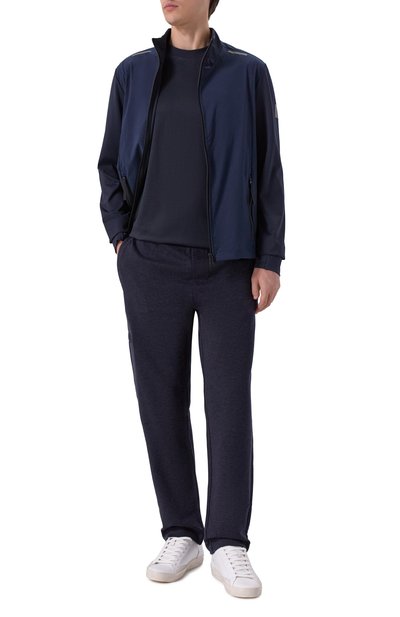 Футболка из лиоцелла и хлопка EMPORIO ARMANI темно-синего цвета по цене 14000 руб., арт. EM002963/AF10761, фото 2 Футболка из лиоцелла и хлопка EMPORIO ARMANI, арт. EM002963/AF10761, фото 2