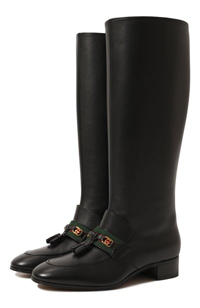 Кожаные сапоги GUCCI, арт. 659636 1W610, фото 1