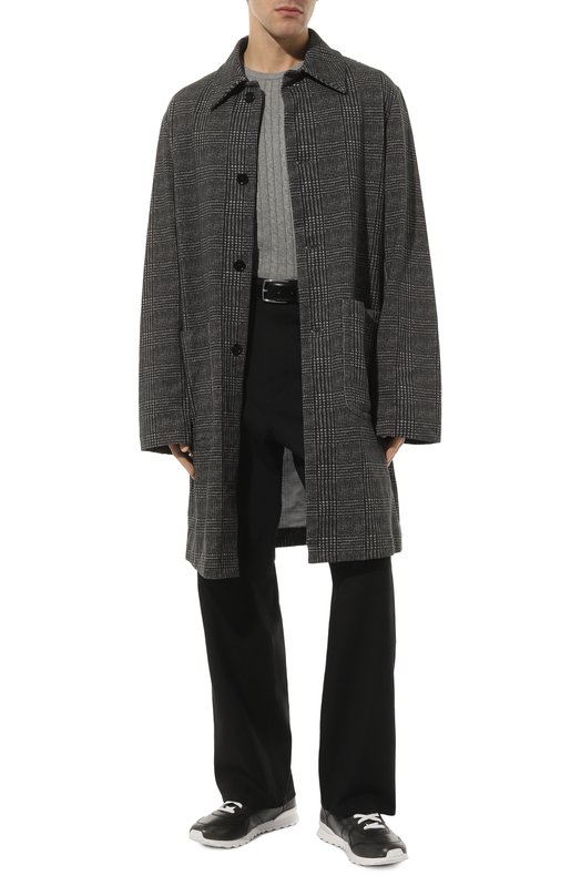 Кожаные кроссовки Kiton USSA077N00100 Серый  USSA077N00100 Фото 2