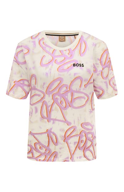 Женская хлопковая футболка BOSS, арт. 50483346