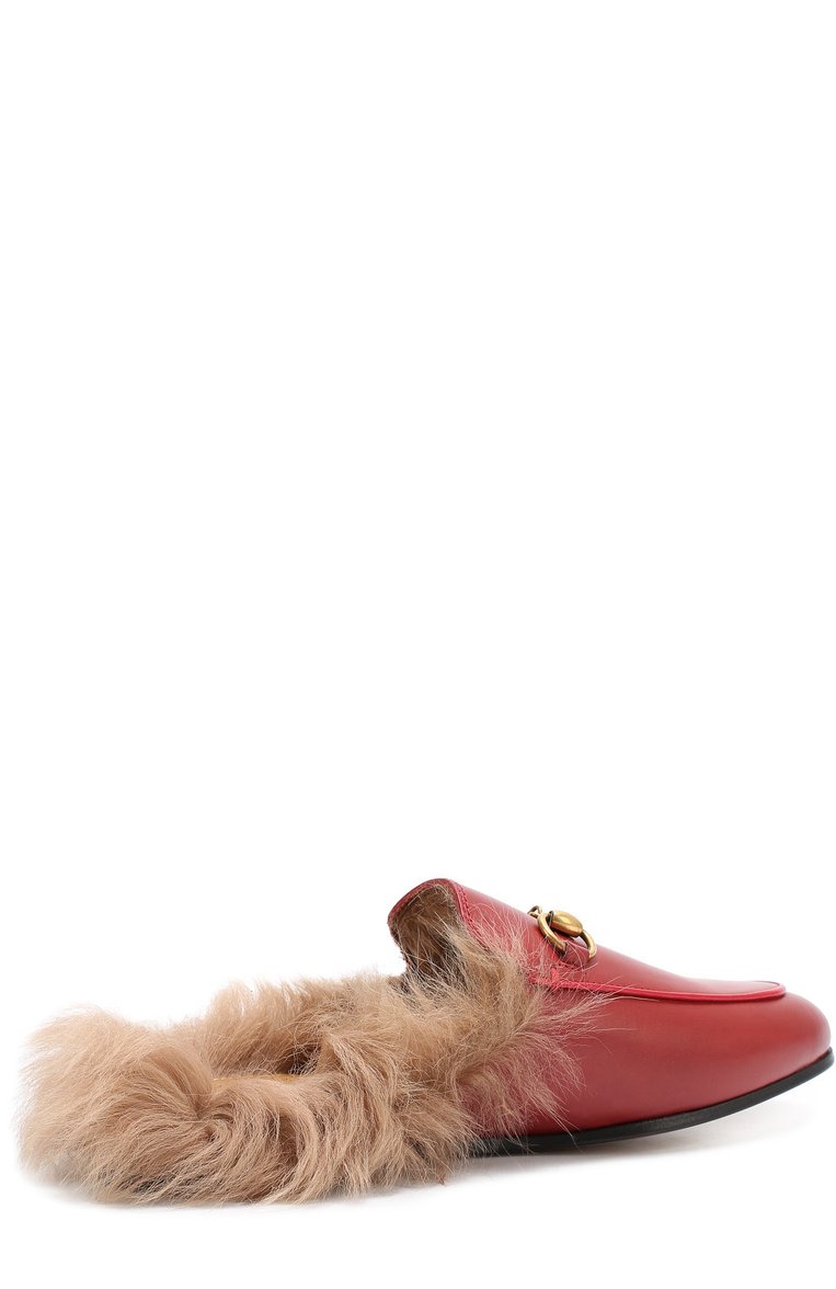 Кожаные сабо princetown с пряжкой-трензелем GUCCI, арт. 426361/DKHH0, фото 1