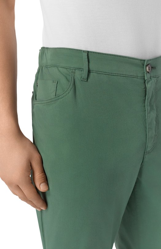 Хлопковые брюки MVST M26.CSM.T401/TFANT Зелёный  M26.CSM.T401/TFANT Фото 5