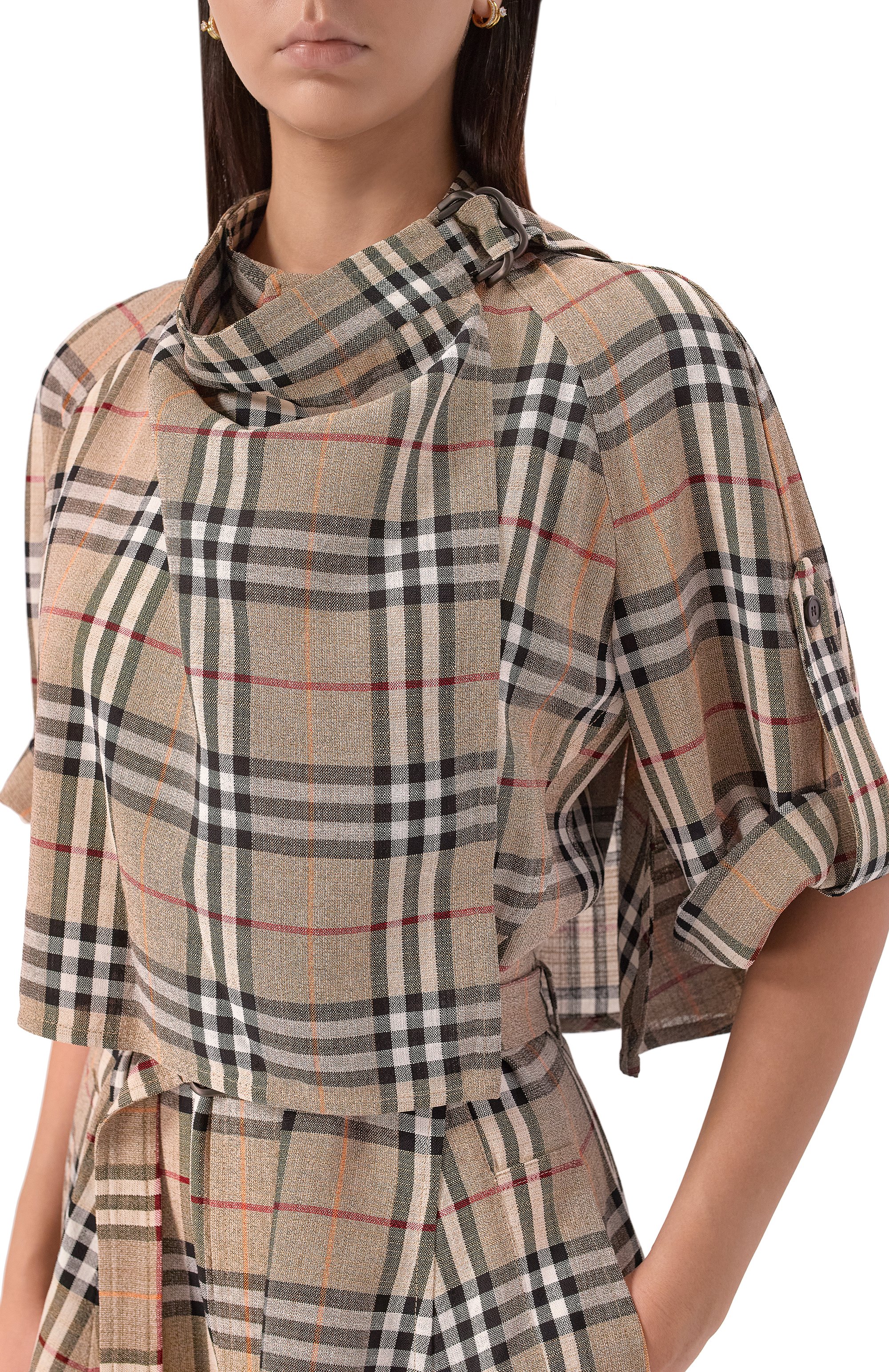 Платье из вискозы и шелка BURBERRY, арт. 8110441, фото 5