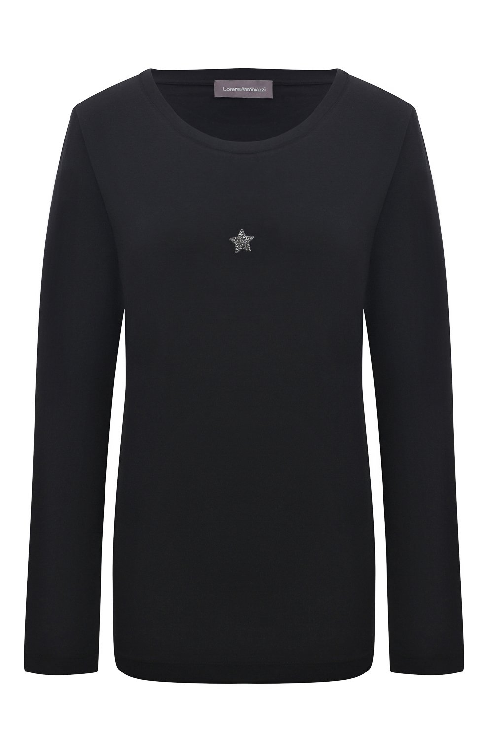 Хлопковый лонгслив LORENA ANTONIAZZI, арт. TS10AP/9999, фото 1