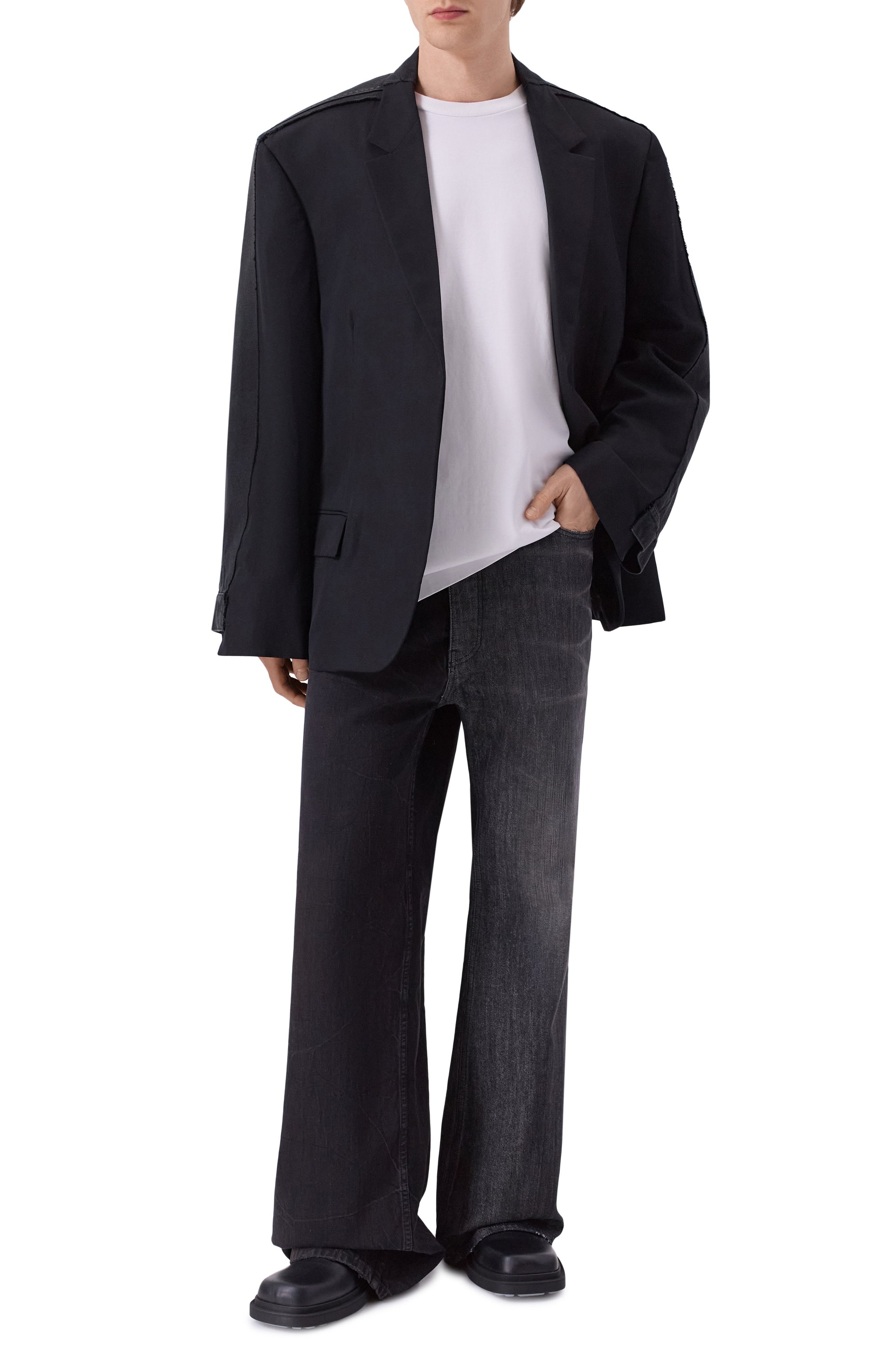 Комбинированный пиджак BALENCIAGA, арт. 838842/TST08, фото 2