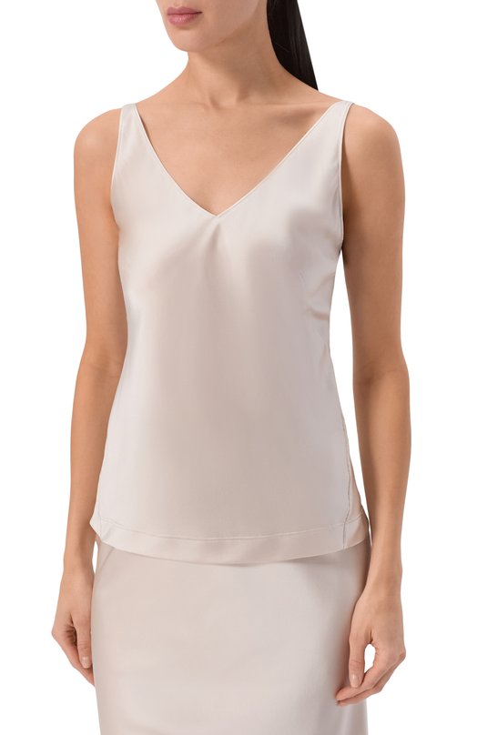 Атласный топ Dorothee Schumacher 049512 Кремовый  049512 Фото 3
