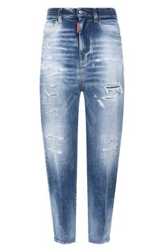 Женские джинсы '80s DSQUARED2 синего цвета, арт. S72LB0831/S30663 | Фото 1 (Материал внешний: Хлопок, Деним; Длина (брюки, джинсы): Стандартные; Детали: Потертости; Стили: Кэжуэл; Силуэт Ж (брюки и джинсы): Узкие; Кросс-КТ: Деним)
