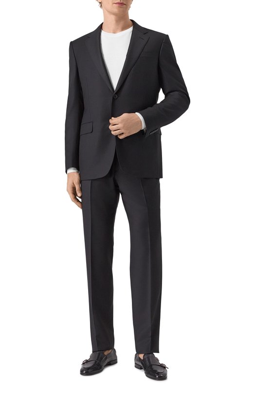 Шерстяной костюм Zegna 221225/C19502 Чёрный  221225/C19502 Фото 2