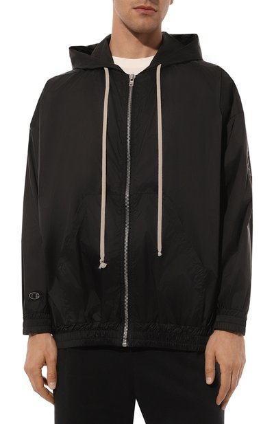 Бомбер rick owens x champion RICK OWENS черного цвета по цене 61550 руб., арт. CM01D0632/CHNY, фото 3 Бомбер rick owens x champion RICK OWENS, арт. CM01D0632/CHNY, фото 3