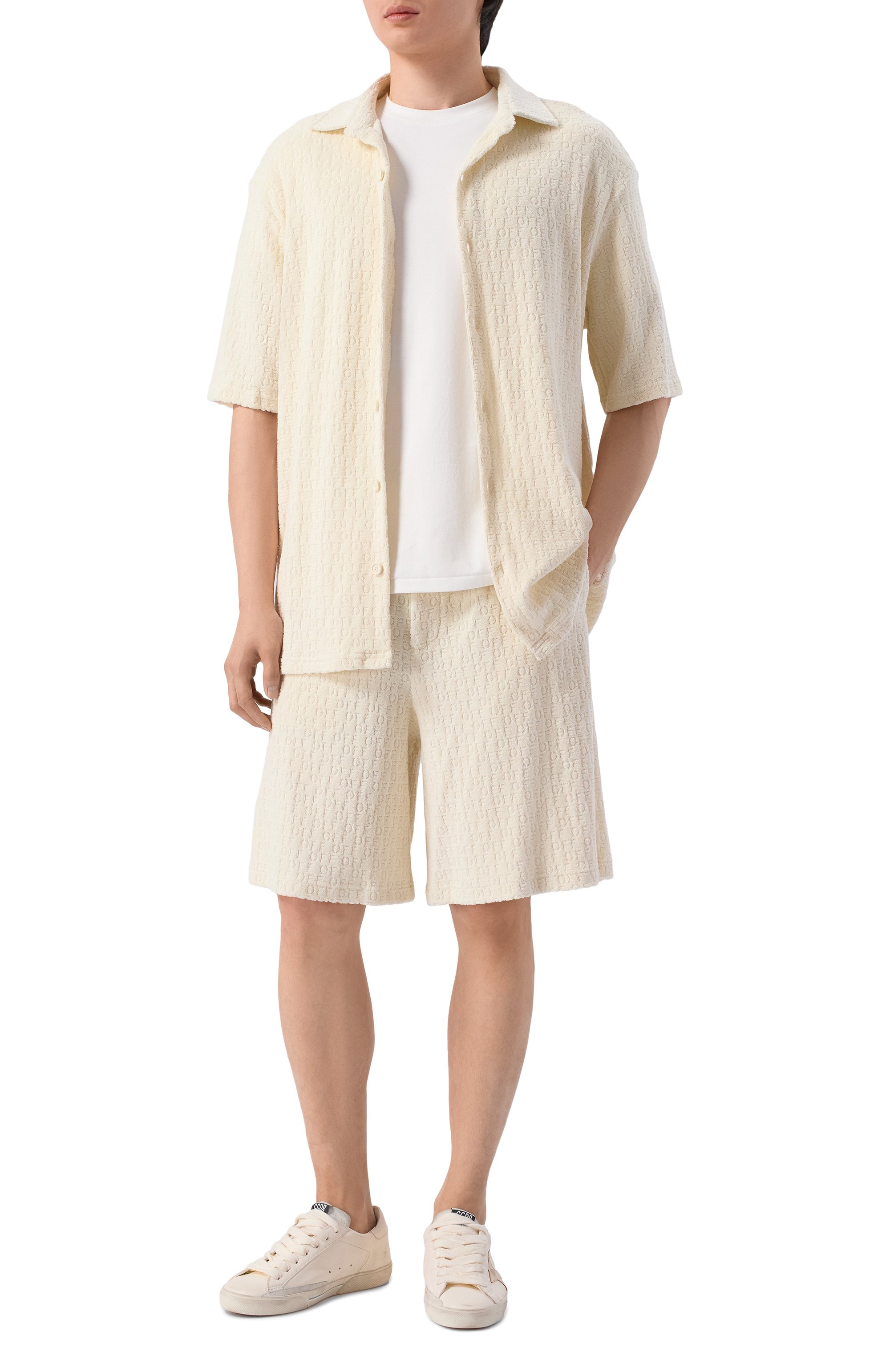 Хлопковая рубашка OFF-WHITE, арт. 0MGG013C99JER001, фото 2