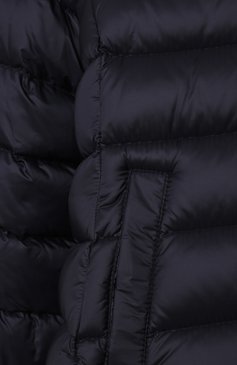 Детского пуховое пальто MONCLER темно-синего цвета, арт. G2-951-1C505-10-53048 | Фото 3 (Материал внешний: Синтетический материал; Кросс-КТ НВ: Куртки; Материал сплава: Проставлено; Нос: Не проставлено; Материал утеплителя: Пух и перо; Материал подклада: Хлопок; Ростовка одежда: 12 мес | 80 см, 18 мес | 86 см, 24 мес | 92 см, 36 мес | 98 см)