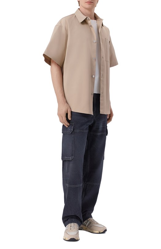 Комбинированные кроссовки Lander Premiata LANDER/VAR 8010 Бежевый  LANDER/VAR 8010 Фото 2