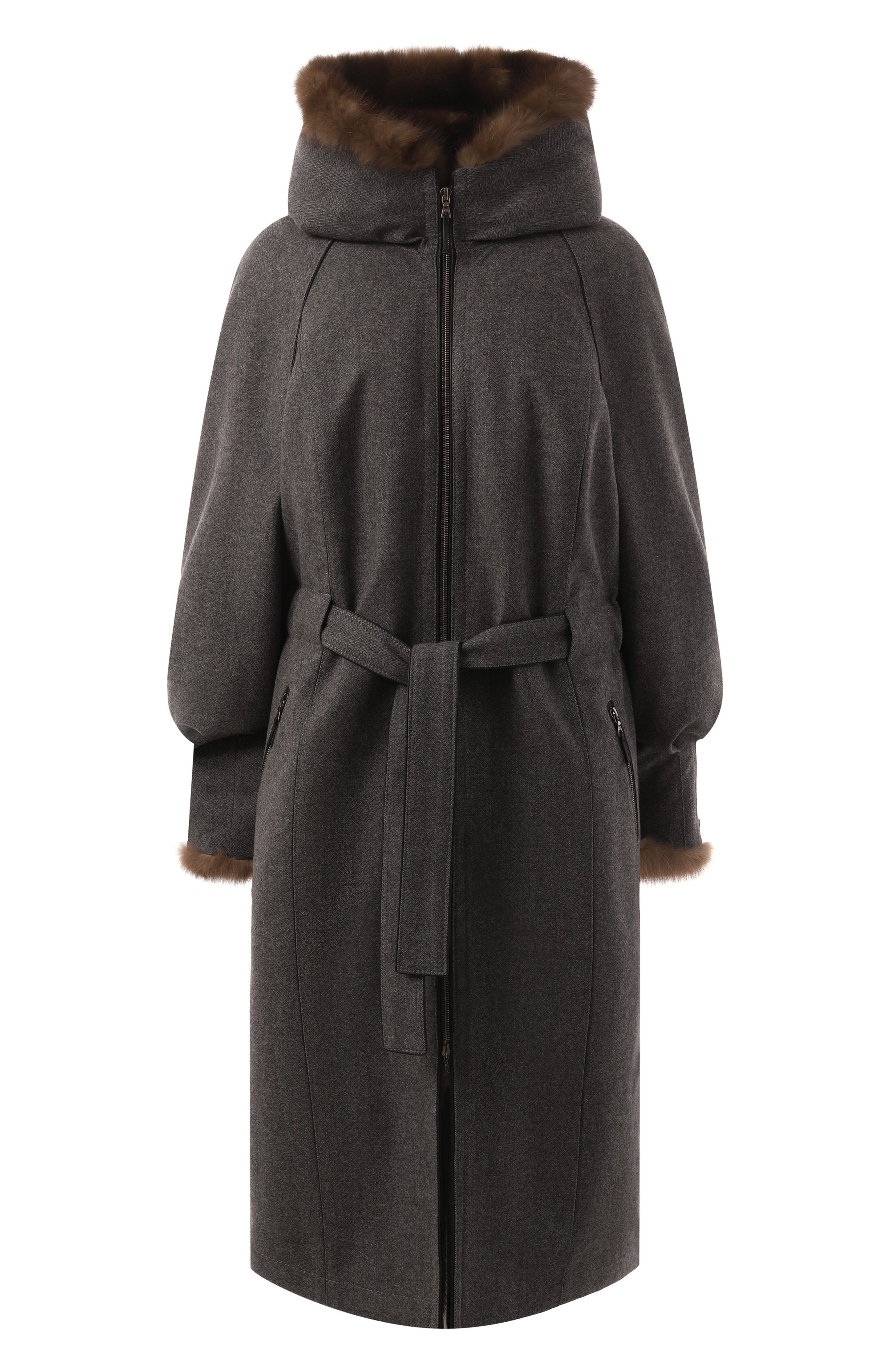 Кашемировая парка с подкладкой из меха соболя и норки SABLEFUR, арт. 72333-SB-11, фото 1