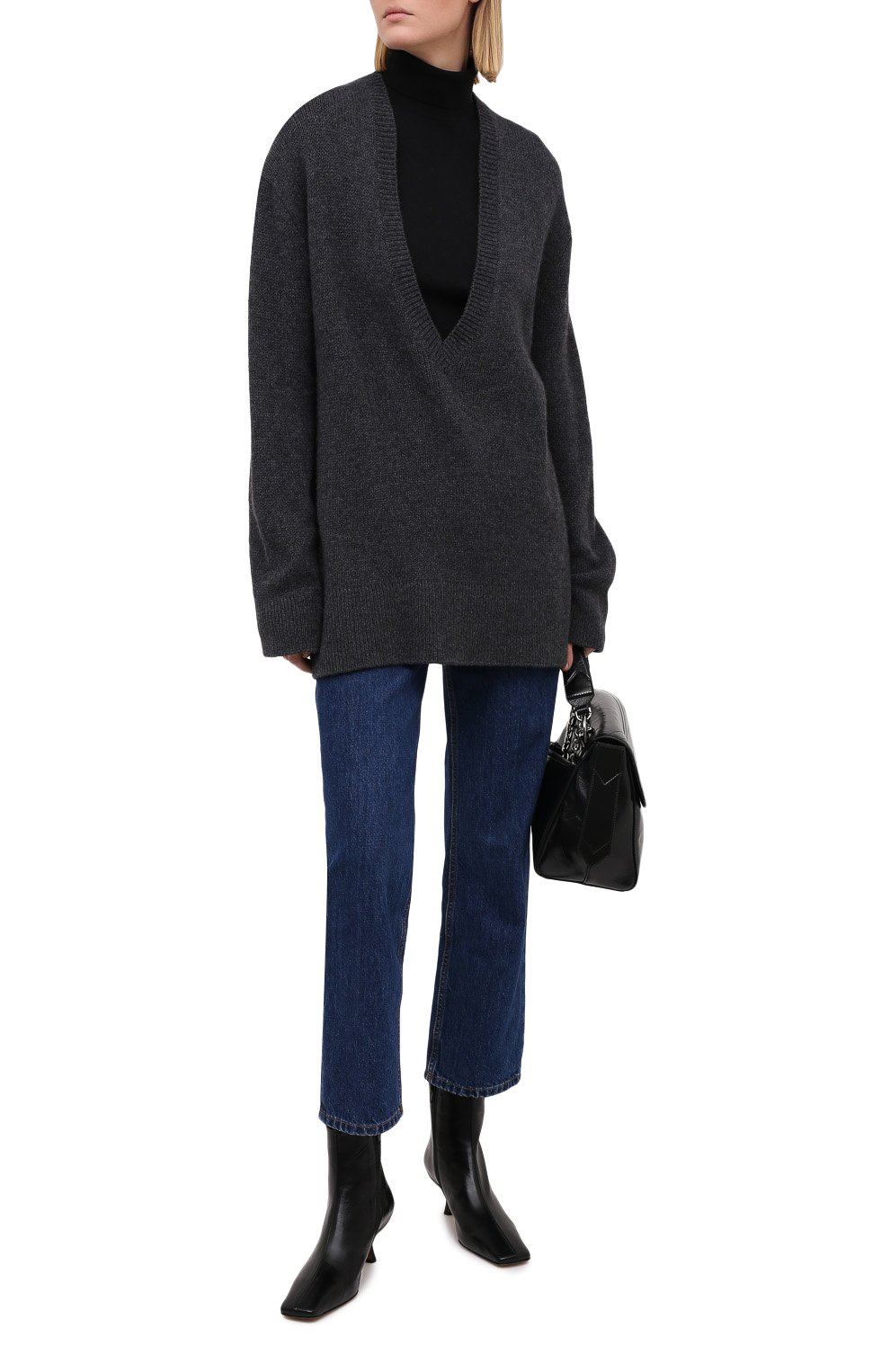 Кожаные ботильоны lange BY FAR, арт. 20PFLNGBBLCRE, фото 2