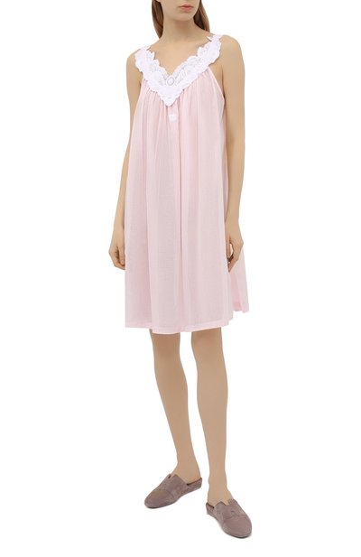 Хлопковая сорочка CELESTINE розового цвета по цене 29950 руб., арт. 30002675/AMINA-1 BD, фото 2 Хлопковая сорочка CELESTINE, арт. 30002675/AMINA-1 BD, фото 2