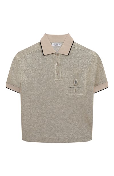 Поло изо льна и хлопка BRUNELLO CUCINELLI, арт. BL947T297C