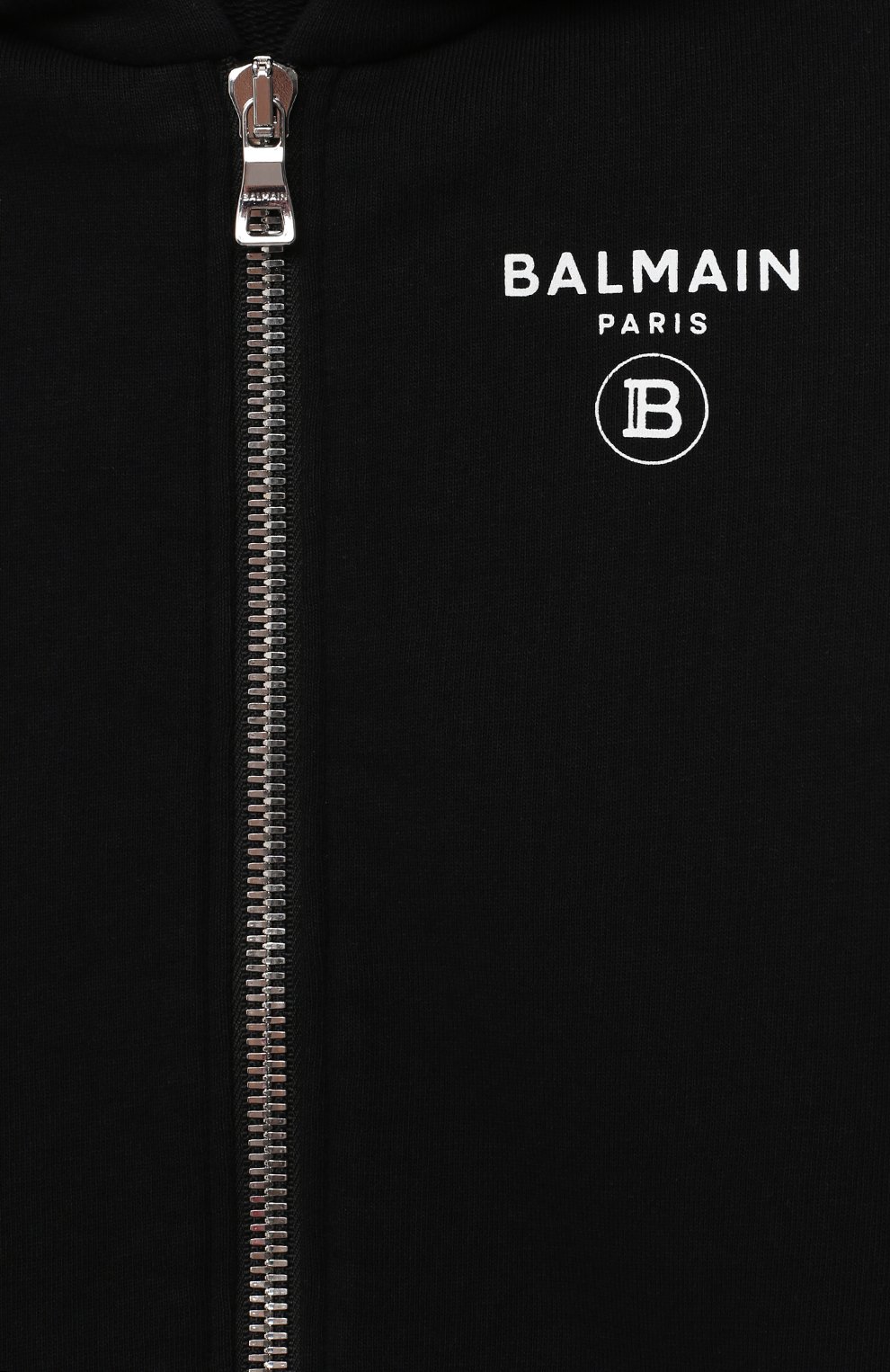 Хлопковая толстовка BALMAIN черного цвета по цене 41750 руб., арт. 6N4680/NX320/4-10, фото 3 Хлопковая толстовка BALMAIN, арт. 6N4680/NX320/4-10, фото 3