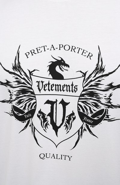 Хлопковая футболка VETEMENTS, арт. UA52TR480W 1610/M, фото 5
