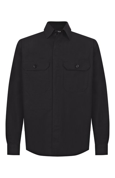 Мужская хлопковая рубашка ZEGNA, арт. S0T8B/UFV16A9