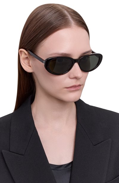 Солнцезащитные очки SAINT LAURENT коричневого цвета по цене 42300 руб., арт. SL M154-003, фото 2 Солнцезащитные очки SAINT LAURENT, арт. SL M154-003, фото 2