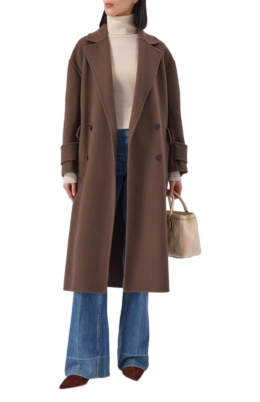 Замшевые ботильоны Santoni WTIG71908HI2NHZW Коричневый  WTIG71908HI2NHZW Фото 3