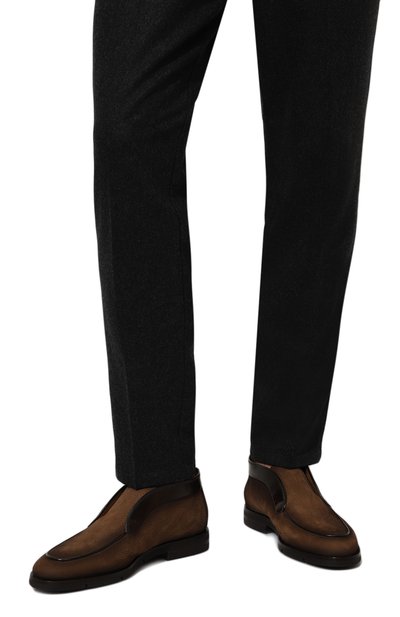 Ботинки из нубука carlos SANTONI, арт. MCNG18392PI2GEMX, фото 3