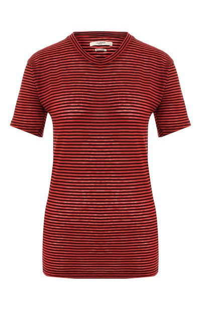 Женская футболка из смеси хлопка и льна ISABEL MARANT ETOILE, арт. TS0334-00M006E/ANDREIA